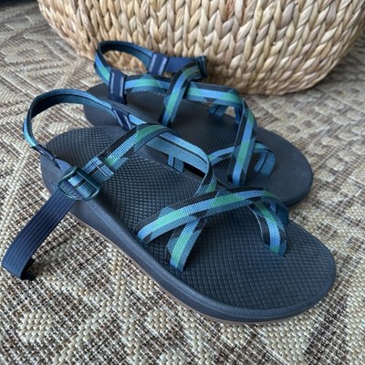 Chaco Z2 Cloud 2 Men s Sz 12 Hiking Waterproof Trail Sport Sandals Blue Green