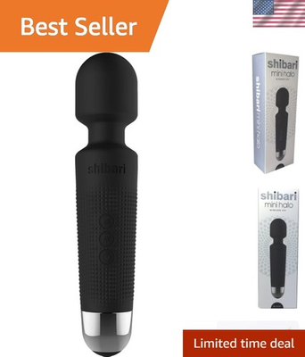 #ad Mini Halo Black Wand Massager Waterproof amp; 20 Speed for Ultimate Relaxation $28.49