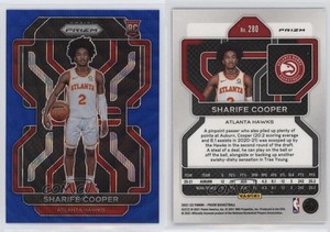2021-22 Panini Prizm Blue Wave Prizm Sharife Cooper #280 Rookie RC