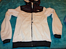 Under Armour Womens Full Zip Fleece Hooded Jacket XS White and Black