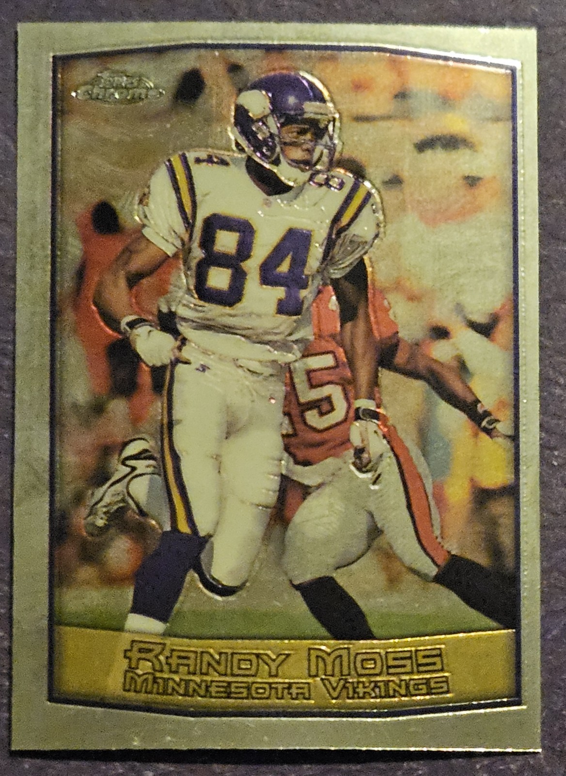 1999 Topps Chrome #1 Randy Moss Football card Minnesota Vikings! HOF!