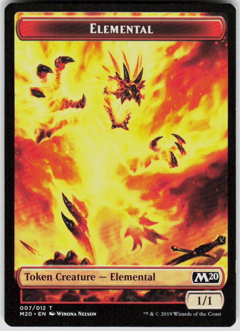 Elemental Token 7 Core Set 2020 Magic the Gathering MTG