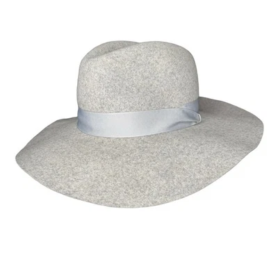 Saks Fifth Avenue Womens Wool‎ Felt Floppy Hat with Silver Chain Black One-Size SoonNoon-Hats-the-vision-  main image 2