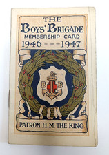 Boys Brigade 1st Slough Company Membership Card 1946