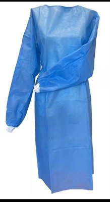 Isolation GownDisposable Medical/Dental,40gsm, Blue (100 pcs) FDA approved