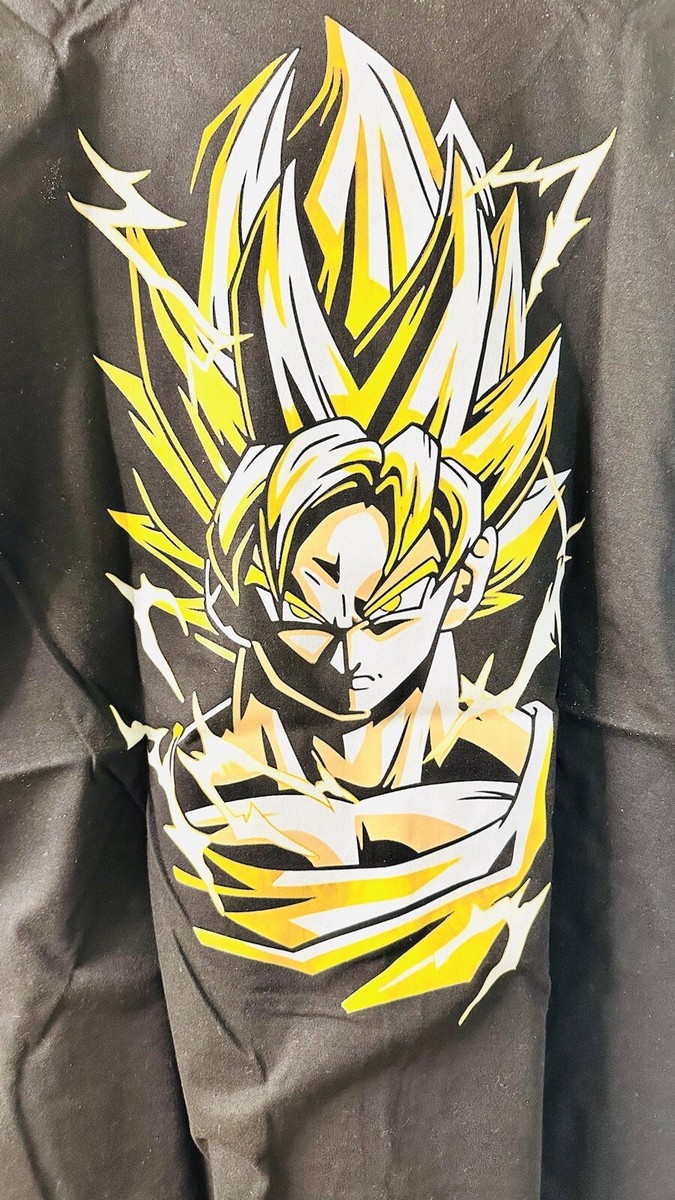Dragon Ball Z Goku Super Sayian T Shirt Black Anime Tv Show Youth