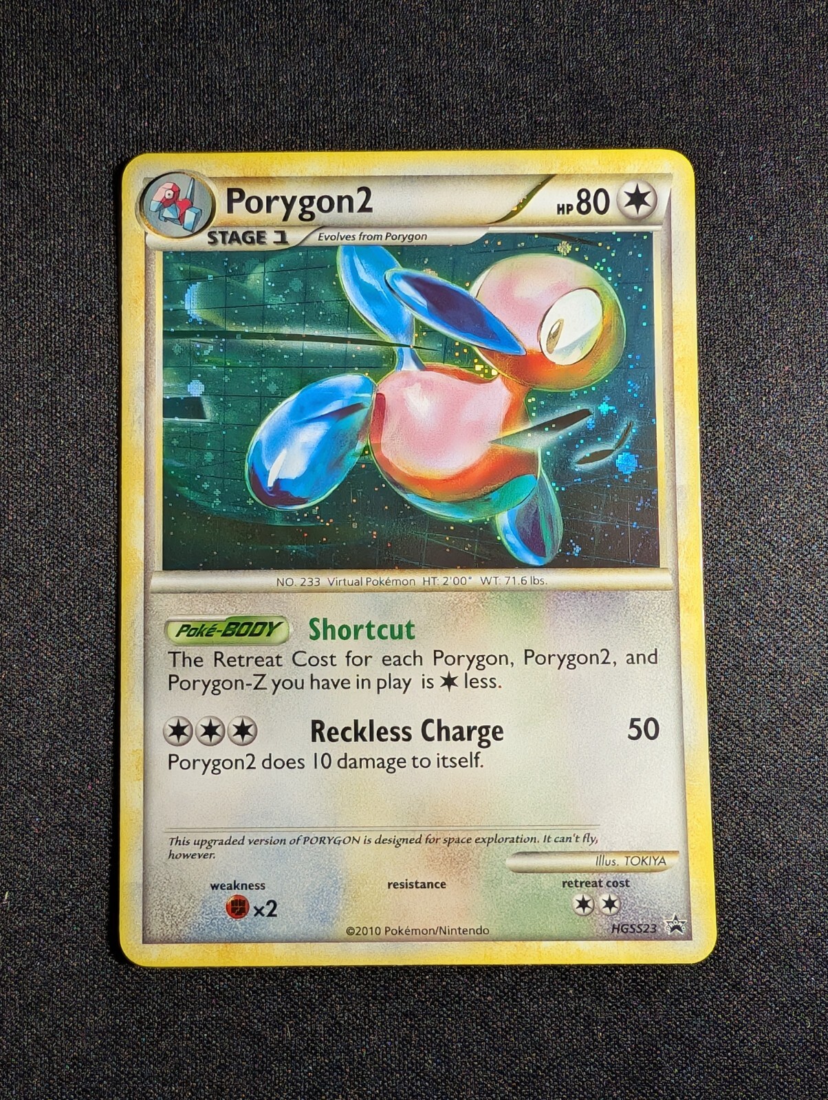 Pokemon Porygon2 HGSS23 Holo Rare Black Star Promo NM