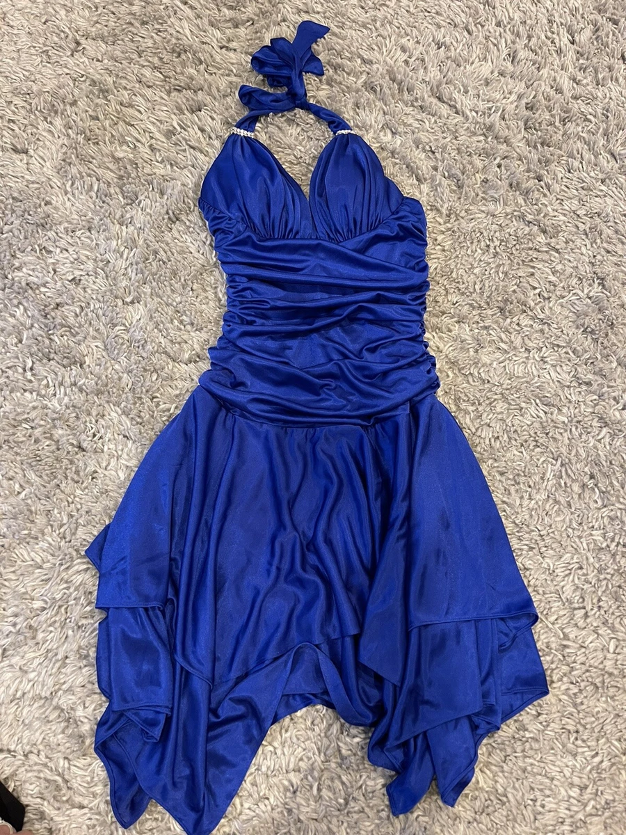 Blondie nites hotsell royal blue dress