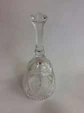 Vintage Crystal by Artmark Praying Hands Dinner Bell with Box. West Germany