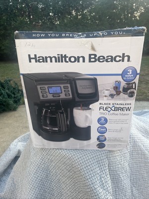 Hamilton Beach FlexBrew 12 Cups Trio Coffee Maker - Black