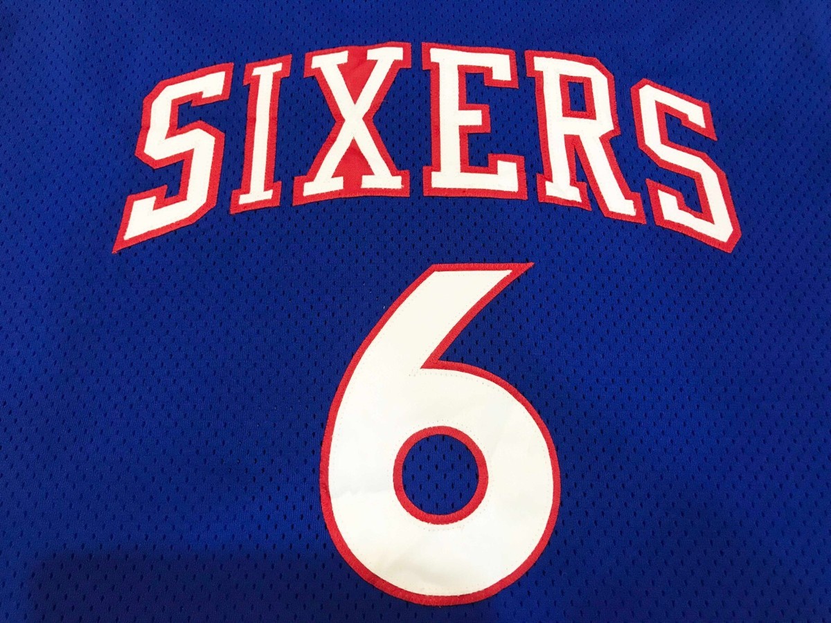 Mitchell & Ness NBA Philadelphia 76ers Sixers ERVING #6 Jersey Sz