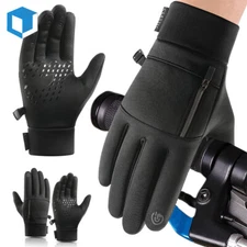Men Women Winter Gloves Waterproof Windproof Fleece for Outdoor Sports Driving