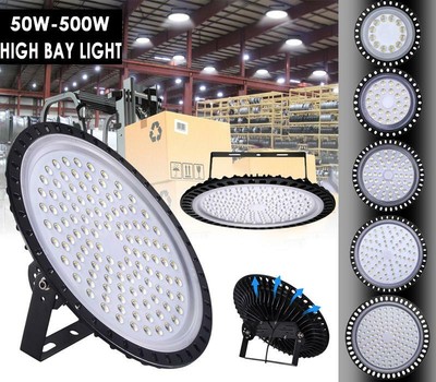 LED High Bay Light 500W 300W 200W 100W Watt Warehouse Led Shop Light Fixture UFO