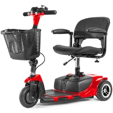 3 Wheel Folding Mobility Scooter Electric Power Wheelchairs Long Range Portable