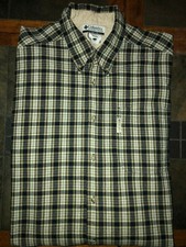 Men's Columbia Long Sleeve Multi Plaid Button Front Shirt Size Large LG L