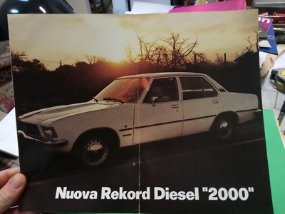 New OPEL REKORD Diesel 2000 vintage brochure leaflet 1974 technical data car