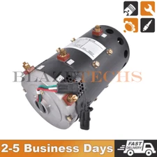 XQ-5.3 Electric Cart DC Motor w/Sensor for 48 Volt Motor XQ 5.3 19 Spline 5.0 HP