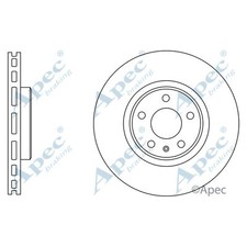 2x Brake Discs Vented For Audi A6 C7 2.0 TDI Apec Red Front 8R0615301 8R0615301C