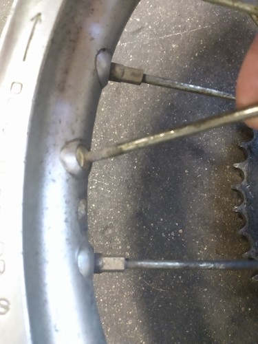 98 99 00 KAWASAKI KX80 KX 80 REAR BACK WHEEL RIM 41034-1276 - Picture 2 of 3