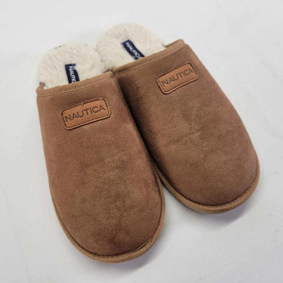 Zapatillas Nautica Somersby 9-10 Zapatos de Microgamuza Deslizables Casa Marrón Foto 2 de 4