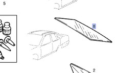 Windschutzscheibe Hinten Bronze für Opel Kadett E Vauxhall Astra 90197386 OEM