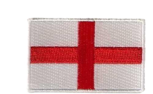 England St' George's Cross Patriotic Flag Embroidery Badge Iron Sew On Patch 6cm - Foto 6