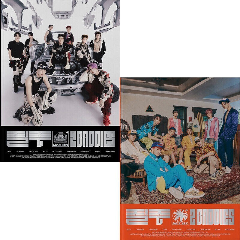 NCT 127 질주/2 BADDIES 4th Album 2 Ver SET 2 CD+2 Foto Buch+4