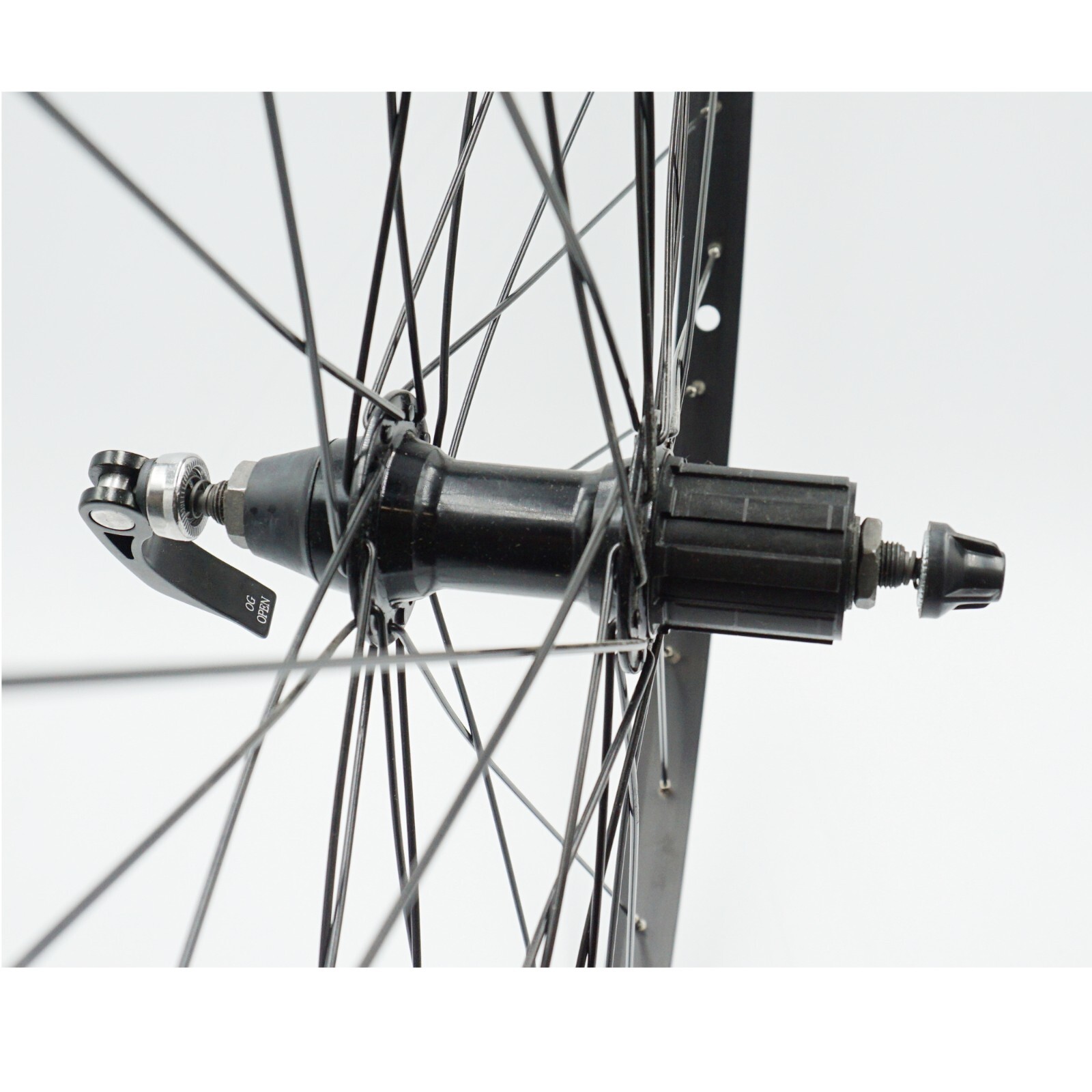 Sta-Tru 26"  Black Rear Mountain Bike Wheel with HG Shimano type Cassette Hub