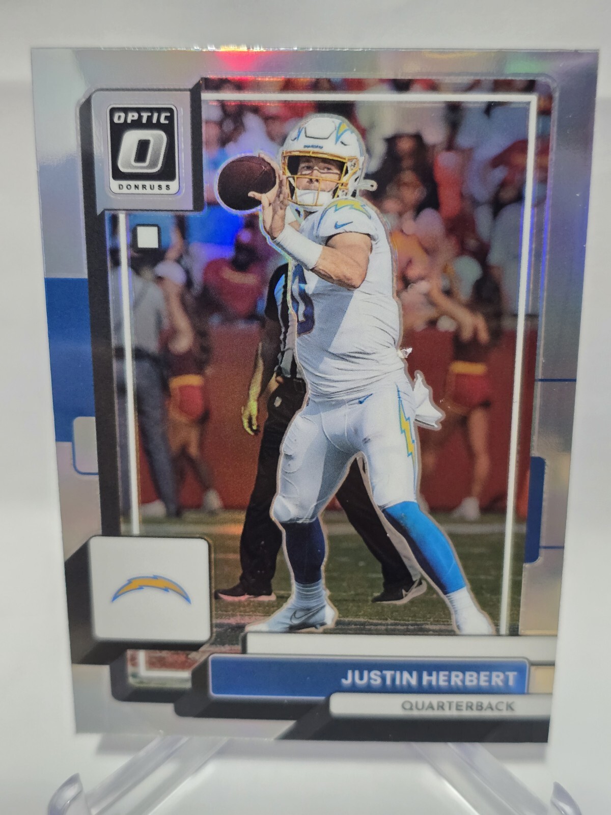 2022 Donruss Optic Silver Prizm #108 Justin Herbert Rookie Card