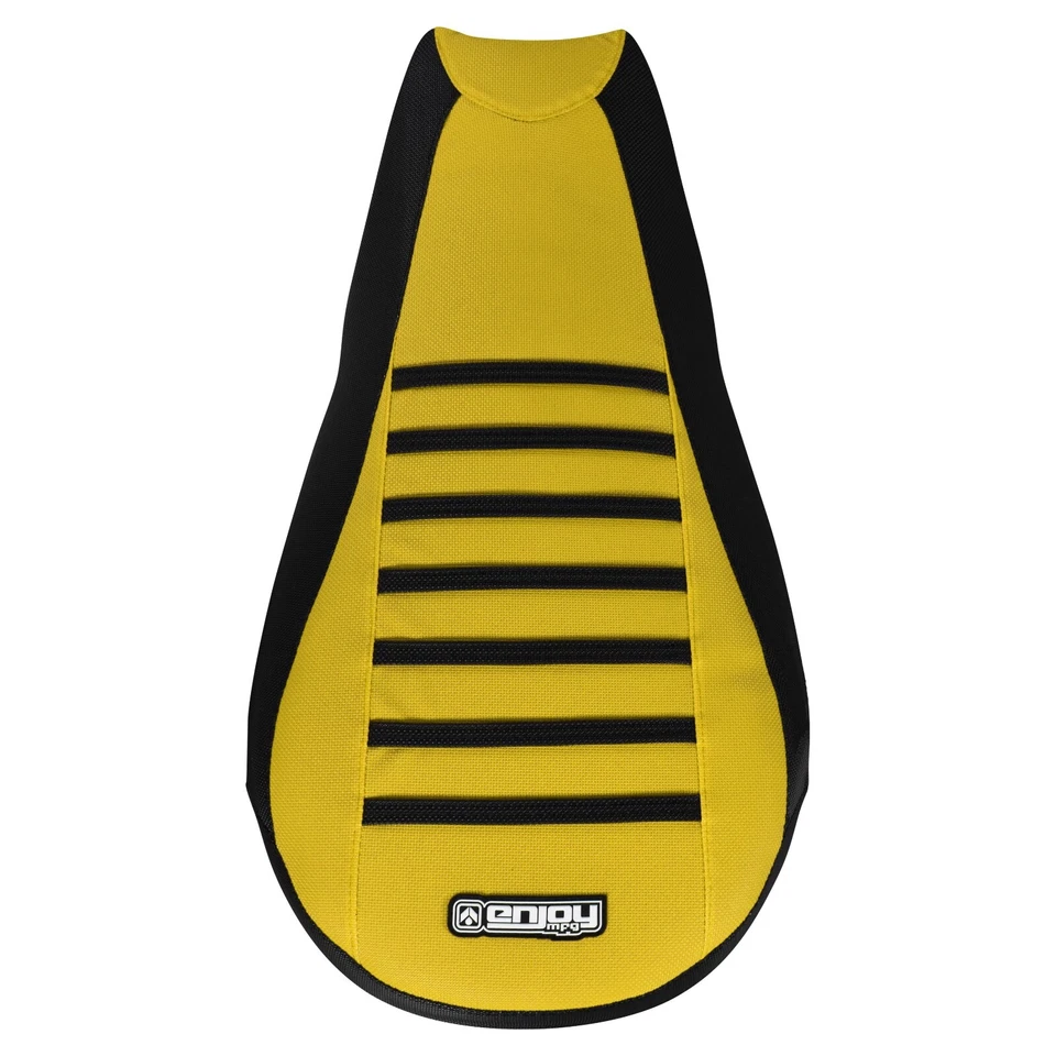 Cubierta de asiento Can Am Outlander 400 2003-2014 negra y amarilla con costillas negras #341 Foto 4 de 4