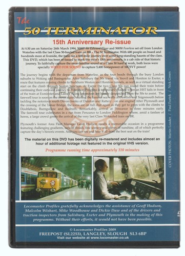 The 50 Terminator 50007 & 50050 (DVD) Locomaster ~ Railway DVD ~ Cab Ride - Bild 2 von 3
