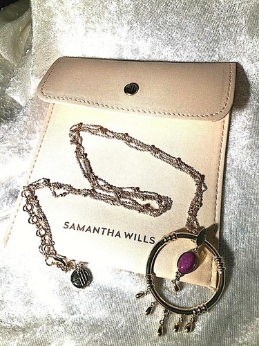 SAMANTHA WILLS ROSEWATER CANYON PURPLE QUARTZITE GEMSTONE NECKLACE (M1379-11-9) - Picture 8 of 8