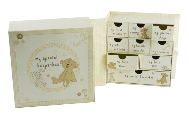 baby keepsake box with drawers