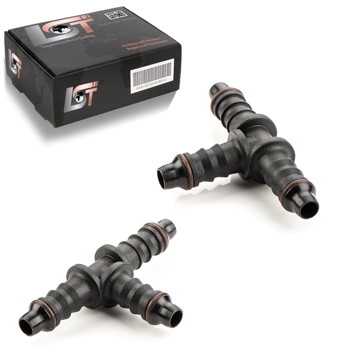 2X T-Connector T-Piece Irrigation System Drip Irrigation PE Pipe Ø 6 Mm