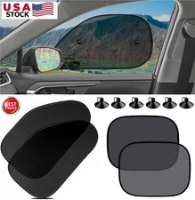 Car Window Sun Shade Side Front & Back Mesh Visor Windshield UV Shield Cover USA