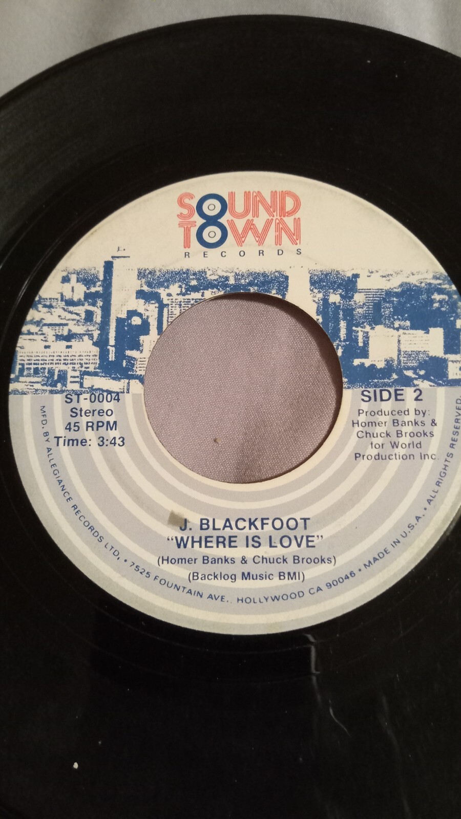 J. Blackfoot Taxi / Where is Love 45 RPM 7