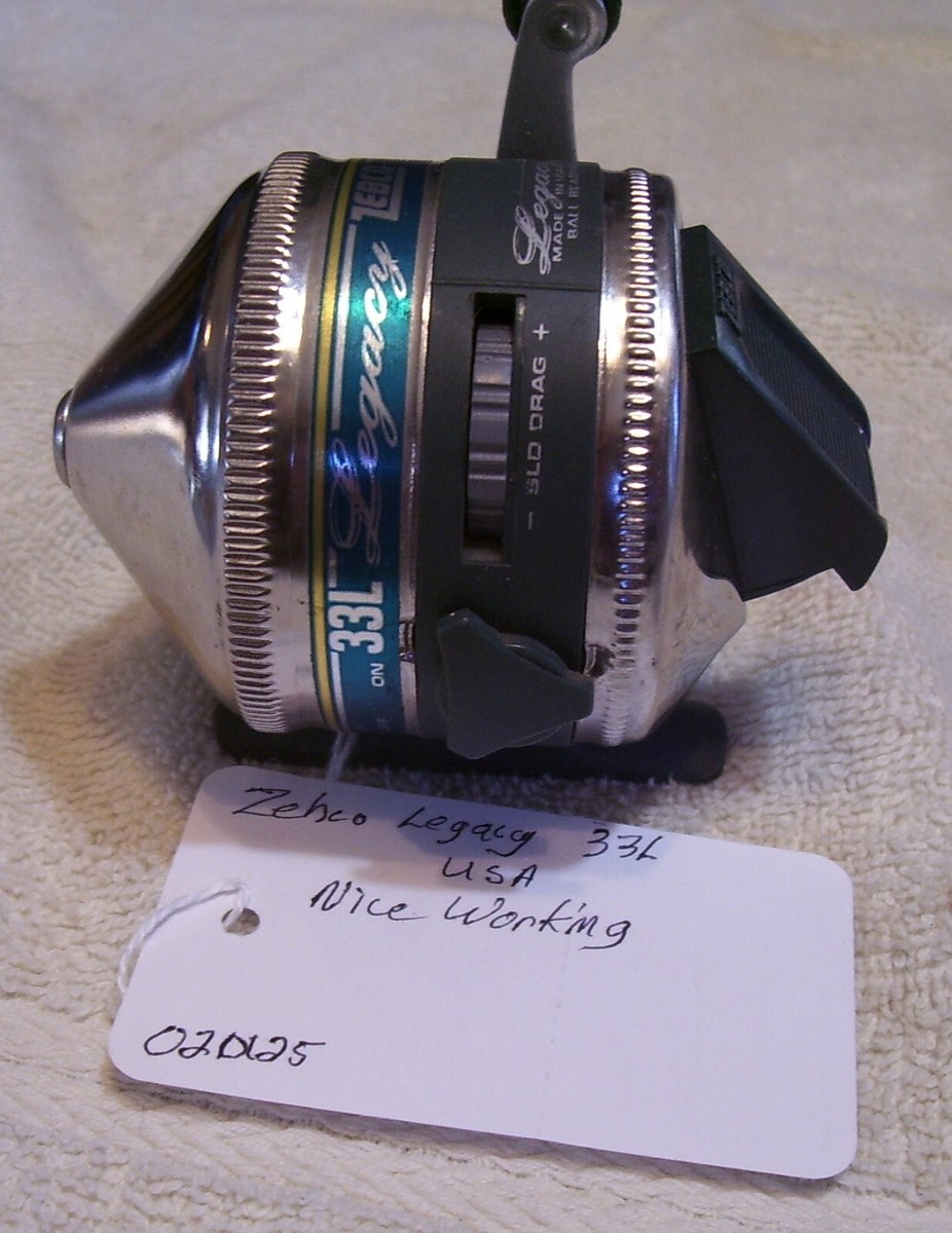 020125 VINTAGE ZEBCO LEGACY 33L REEL SEE REEL TAG LOT NICE | eBay