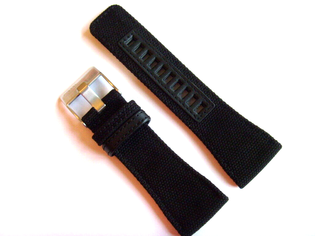 Diesel Original Spare Band Leather Textile DZ1456 Watch Black Strap Canvas 32mm
