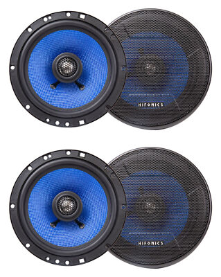 (4) Hifonics HCC65CX 6.5'' 150 Watt 2-Way Coaxial Car Audio Speakers