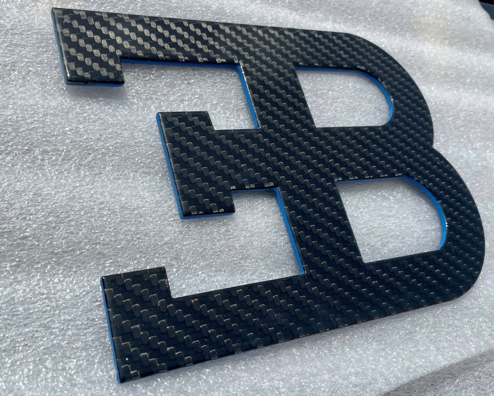 Bugatti EB CF Carbon Fiber Logo Made in USA Man Cave Display Museum Garage NEW