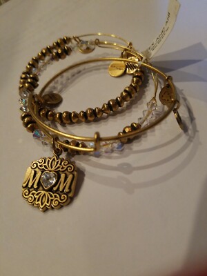 Alex and Ani Mom Bracelet Set of (Rafealian Gold) NWT $98