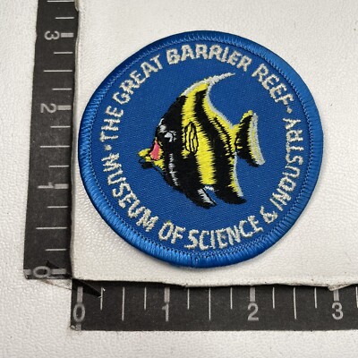 Vtg MUSEUM OF SCIENCE & INDUSTRY GREAT BARRIER REEF Australia Patch 00TP