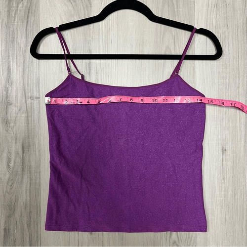 NWOT vintage y2k Victorias Secret tank in metallic purple sz S - Picture 6 of 12