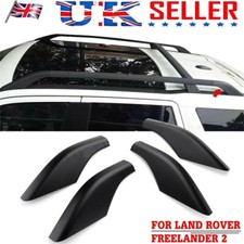 Roof Rack Cover Rail End Shell Cap For Land Rover Freelander 2 2006 - 2014 Black
