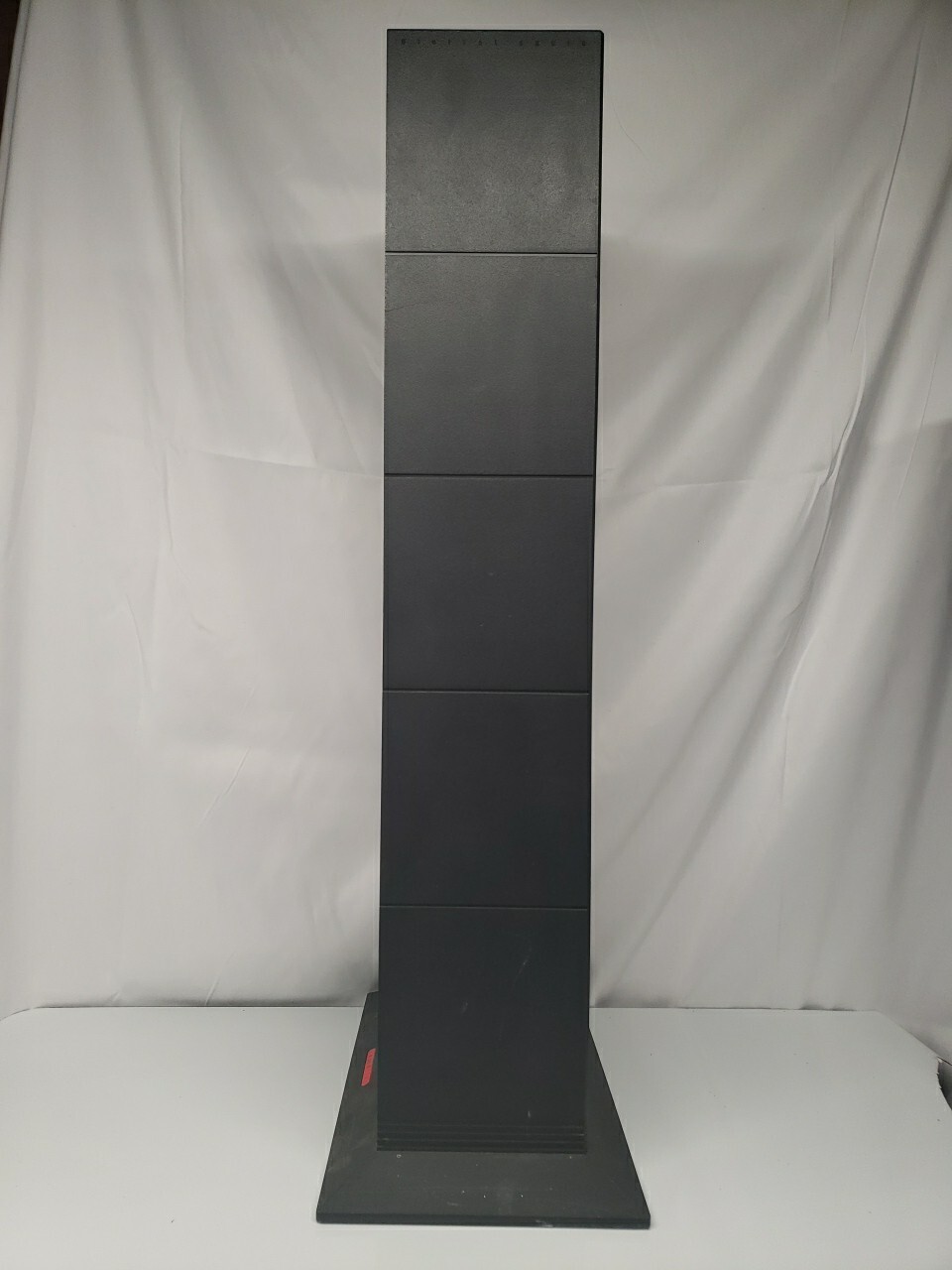 Laserline 100 CD Tower Storage Rack Display Case Black Floor Stand