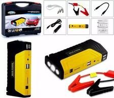 Avviatore Batteria Auto 12V Jump Starter Booster Emergenza Power Bank con Torcia