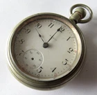 Antique Elgin Pocket Watch 18 size 15 jewels Nickel case for Parts-Repair