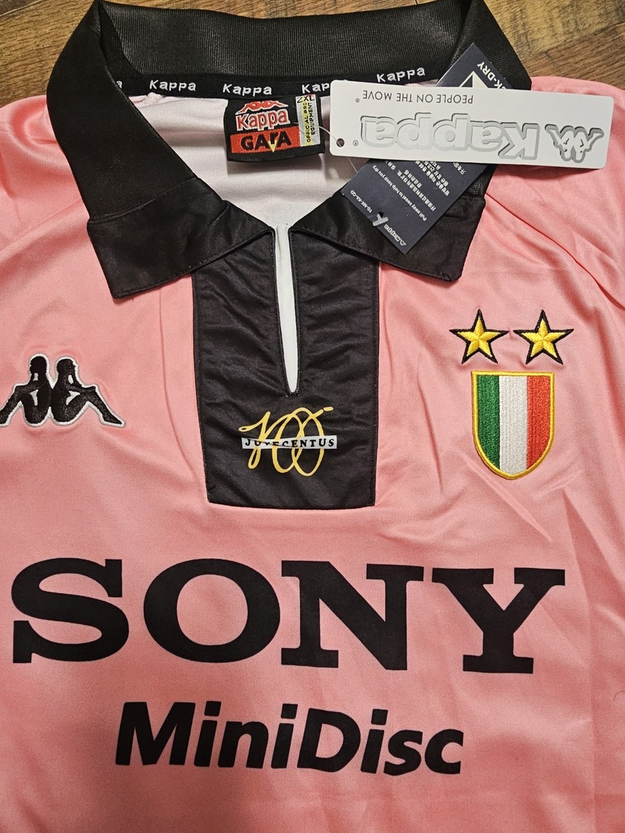 Juventus 1997/98 Del Piero #10 Kappa Pink Soccer Futbol Jersey