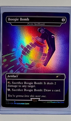 MTG Magic The Gathering Secret Lair Fortnite Foil Boogie Bomb / Pyrite Spellbomb