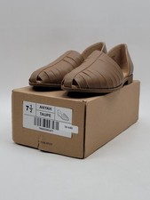 Journee Collection Women Anyah Slip On Two Piece Flats Size US 7.5M Taupe Brown